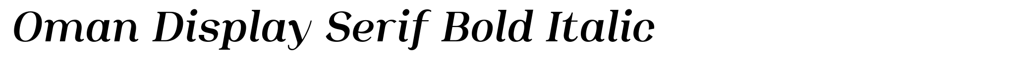 Oman Display Serif Bold Italic image